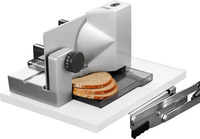 Ritter Allesschneider E118 Metall 65W Einbau links Wellenschliff 17cm