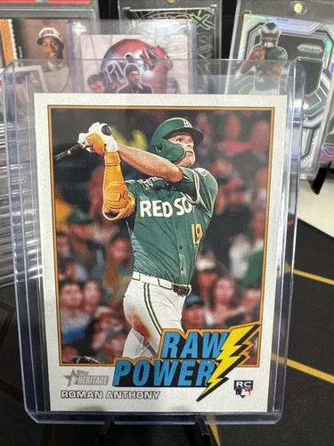 2026 Topps Heritage Roman Anthony Raw Power Rookie Card Red Sox RC #RP-RA