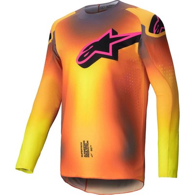 Alpinestars MX Jersey Supertech Lipan - Gelb/Pink