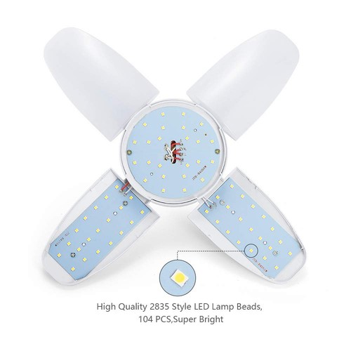 LED Garage Light,500 Watt Equivalent 6500K,Cool Daylight White LED Area Light... - Picture 3 of 7