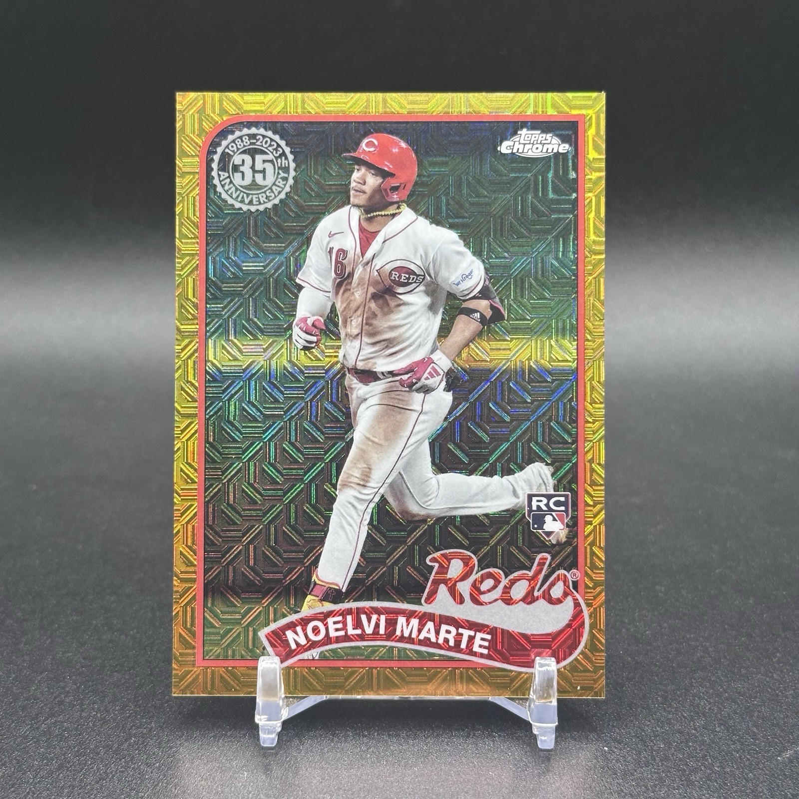 2024 Topps Chrome Silver Pack Noelvi Marte Gold Refractor #T89C75 /50 Card RC 🔥