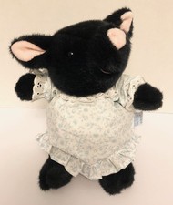 1990s Eden Beatrix Potter Black PIG WIG 9" Plush Vintage Stuffed Animal