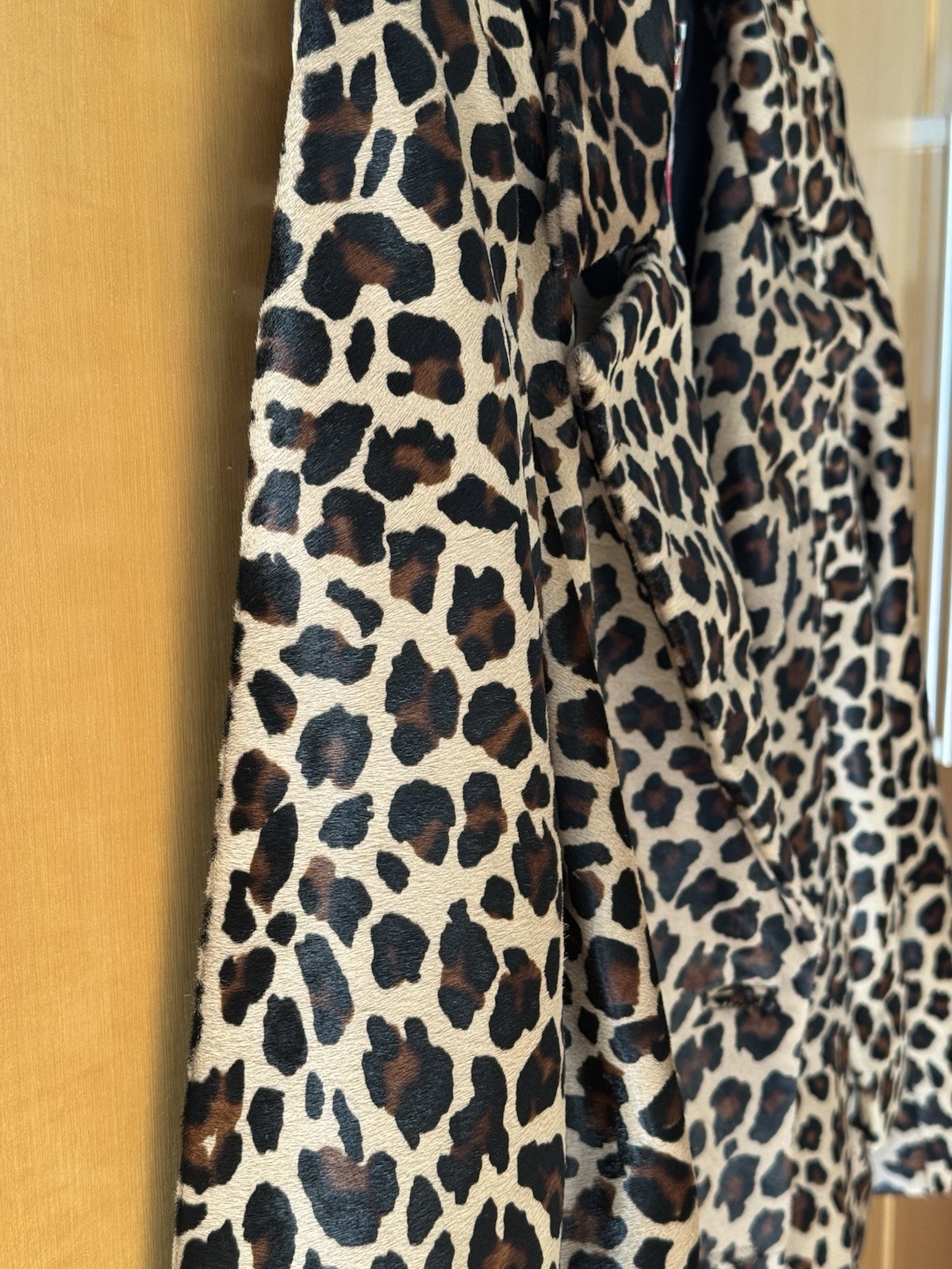 NWT Zadig & Voltaire Leopard Print Calf Hair Coat, Sz 36 FR image 7