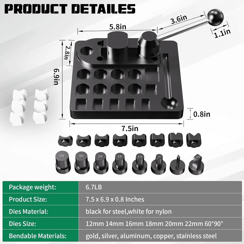 Инструмент для изгиба колец-ложек высокопрочный — изгиб ювелирных изделий RS, черный - Изображение 3 из 4