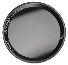 Leica Black Rim R.d Very Deep Red Filter for 5cm f2 Summar