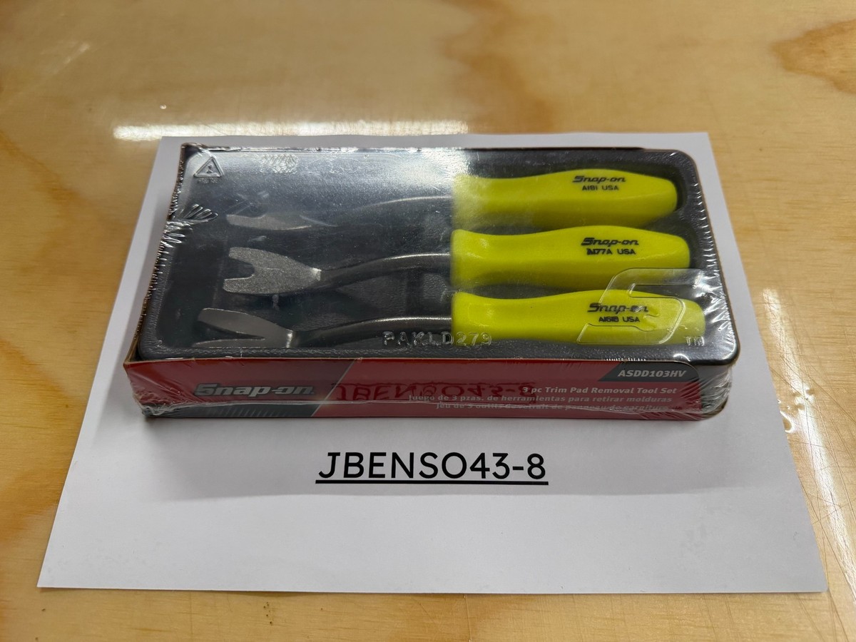 Snap-on Tools USA NEW HI-VIZ Hard Grip Trim Pad Removal Tool Set