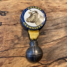 Golden Guernseys Pin or Pinback With Metal Handled Milk Jug - Circa 1935