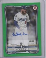 2026 BOWMAN - WILL KLEIN PROSPECT AUTOGRAPH GREEN PAPER SP #29/99 **LA DODGERS**