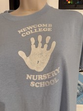 Vintage 80s Newcombe College Nursery School Graphic T-Shirt Made in USA
