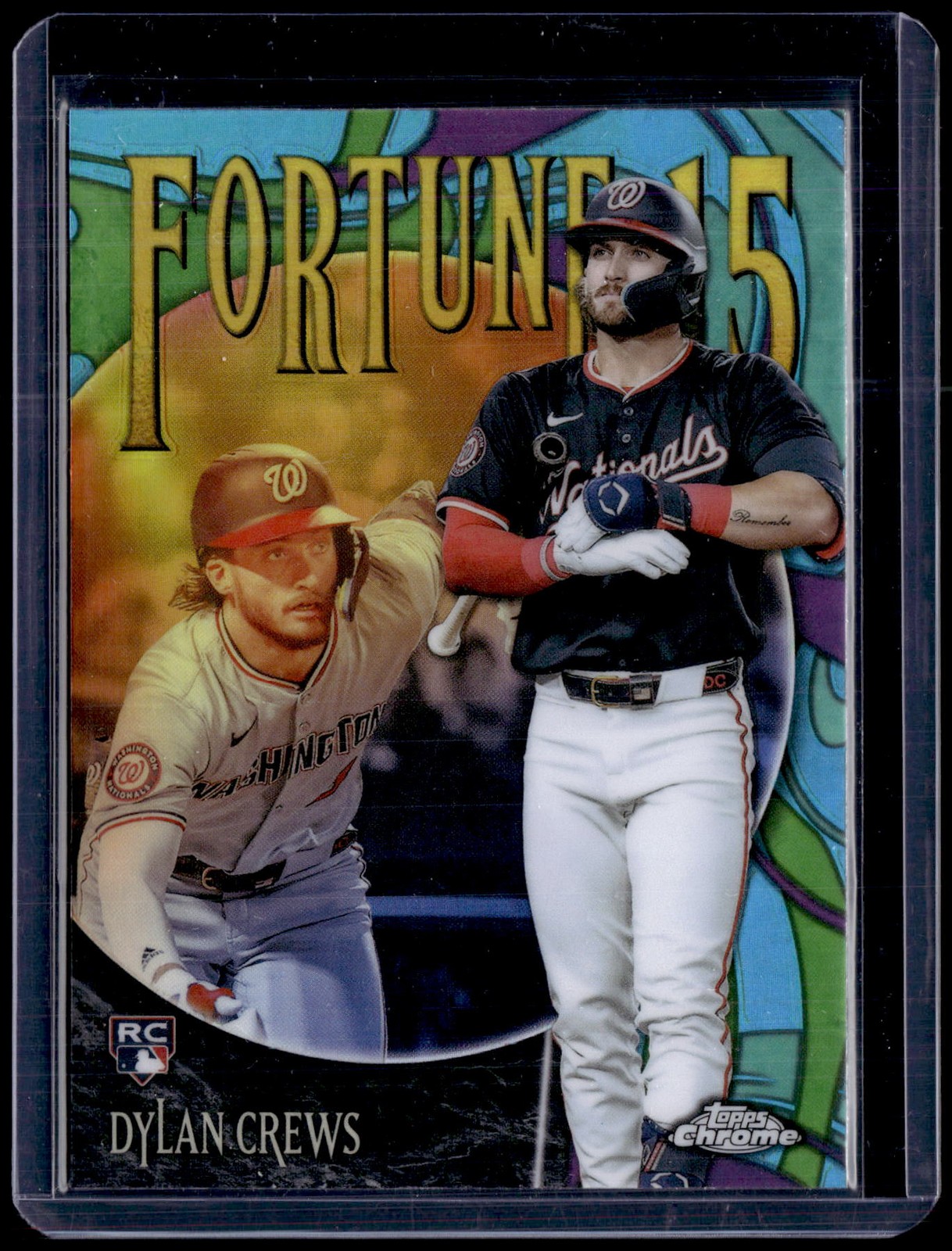 2025 Topps Chrome #F15-11 Dylan Crews Fortune 15