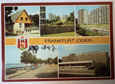 Ansichtskarte  Frankfurt (Oder) mit 5 Ansichten, nicht gel. 1982  DDR