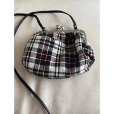 Primark tartan over shoulder clutch bag
