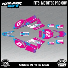 Graphics Kit for MotoTec Pro 60v (All Years) Evader Series - Magenta