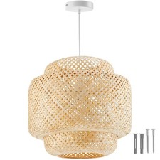 Deckenlampe Bambus Boholampe Deckenlicht Lampe Licht Wohnzimmer Pendelleuchte