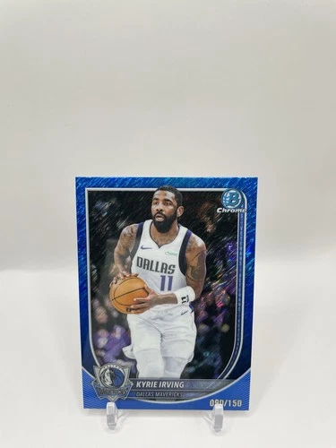 2025-26 Topps Bowman Chrome Kyrie Irving Blue Shimmer /150 BCV-130