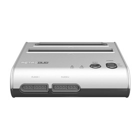 Retro-Bit RetroDuo Dual 2-in-1 Retro Console for SNES & NES Games - Silver/Black