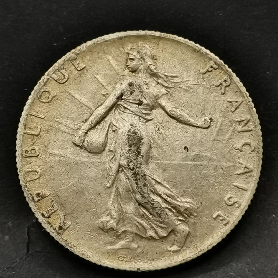 50 CENTIMES SEMEUSE 1918 ARGENT 835‰ 2,5g FRANCE / SILVER / Réf. 31326 - Photo 2/2