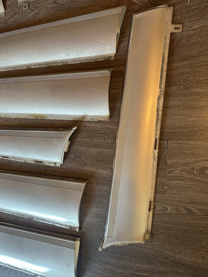 1990-1992 Cadillac Brougham Cladding Trim Body Panel Moldings OEM Gray 90 91 92 - Image 3 of 4