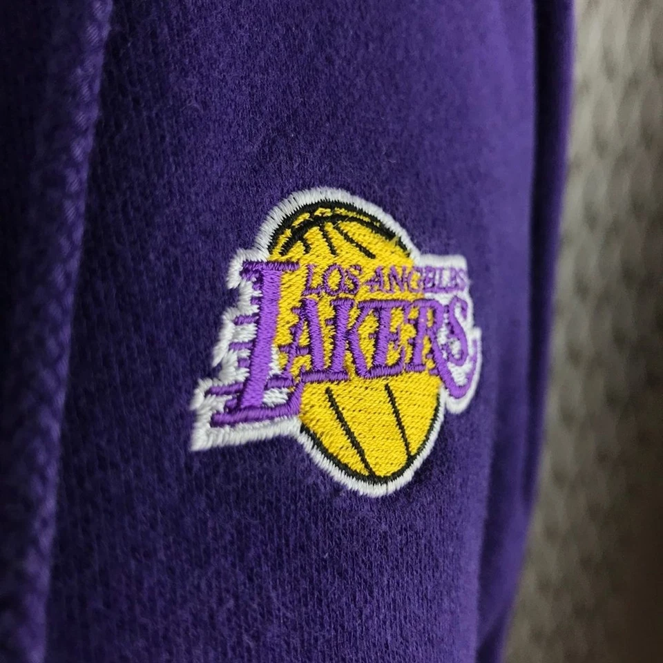 Antigua Authentic LA LAKERS Embroidered Full Zip Long Sleeve Purple Hoodie S - Image 4 of 4
