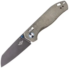 Olight OKNIFE Rubato 2 Folding Knife, Micarta Handle, 2.93" Sheepsfoot Blade
