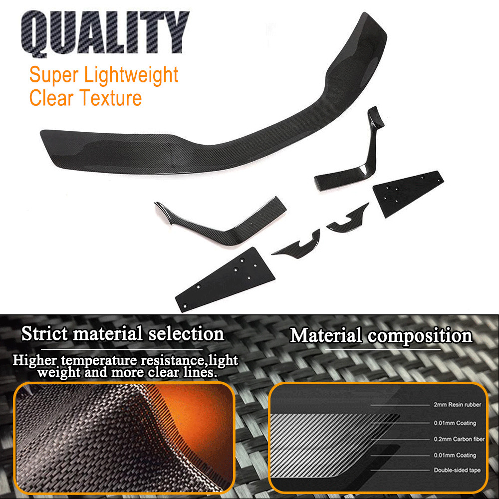 For McLaren 540C 570S 570GT 2015-2019 Real Carbon Rear Trunk Spoiler Sport Wing