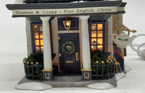 Dept 56 Heritage Village Teaman & Crupp China Shop #58314 Boxed with Light 1998 - Picture 12 of 16