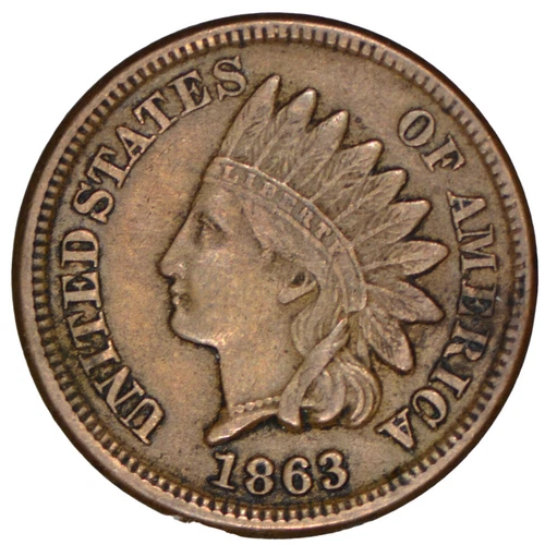 1863 Indian Head Cent ~ XF