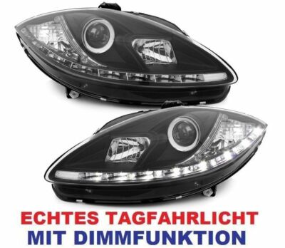 Scheinwerfer Schwarz Für Seat Leon 1P Altea Toledo 05-08 Original