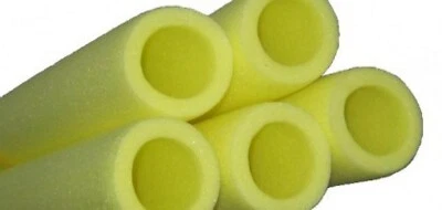 60 x Scaffold Tube Foam Protection 2m long - High Visibility Yellow Padding 60no