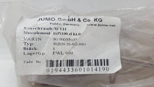 JUMO PT100 TEMPERATURE PROBE SENSOR 902030/10 1xPT100 - Picture 14 of 15