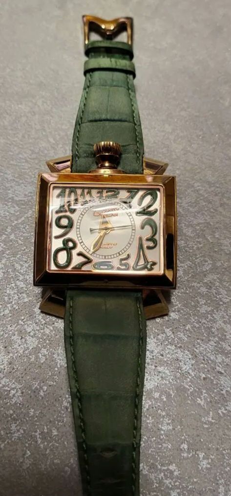 Gaga Milano Napoleone Analog Automatic Men 48Mm Rare Green Gaga Milano Napoleone Analog Automatic Men 48Mm Rare Green