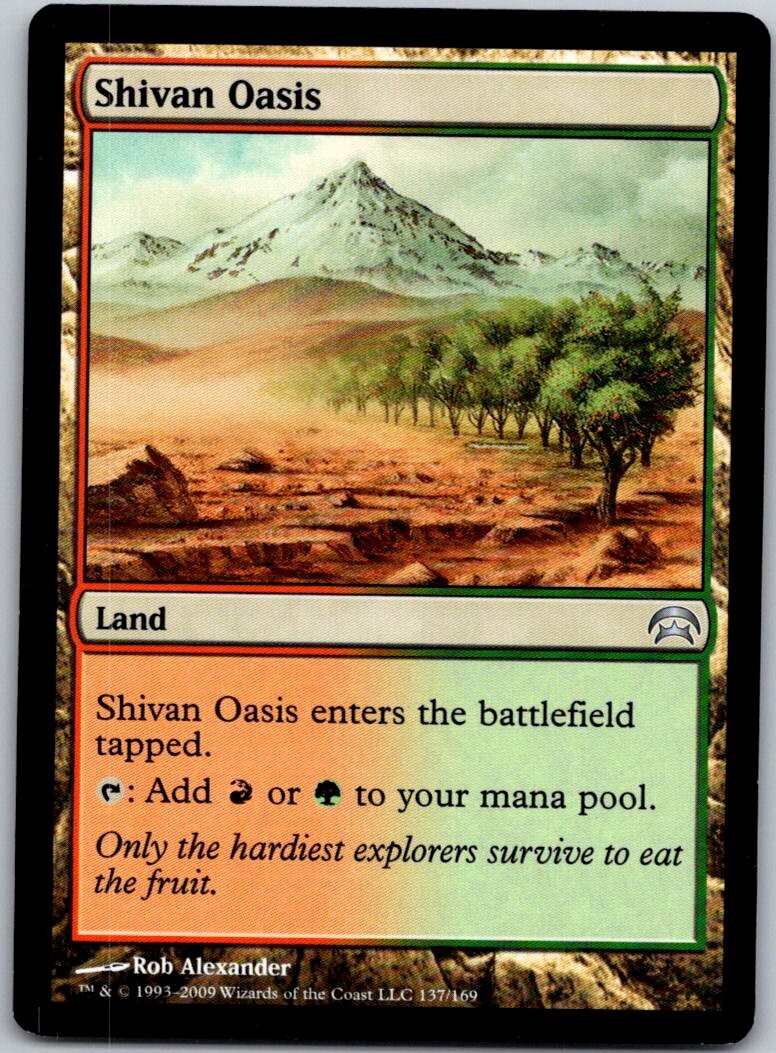 Magic the Gathering Shivan Oasis Planechase MTG Free Shipping!