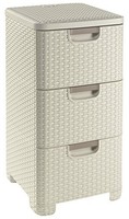 Curver 3 X 14 Litre Plastic Style Drawer Tower White Curver Curver 3 X 14 Litre Plastic Style Drawer Tower White Curver