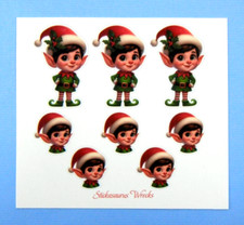 Christmas Elves Mini Stickers Sheet