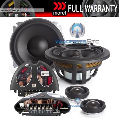 MOREL HYBRID 52 5.25'' CAR AUDIO 2-WAY COMPONENT SPEAKERS CROSSOVERS MIDS NEW