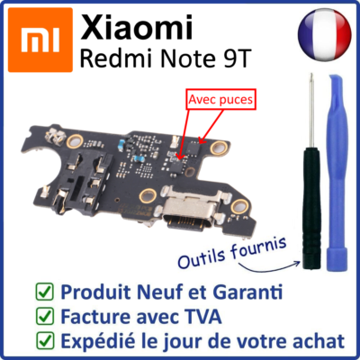 Circuit Connecteur Pour Xiaomi Redmi Note 9T - USB, Jack, Antenne, Micro - Neuf Sous Blister