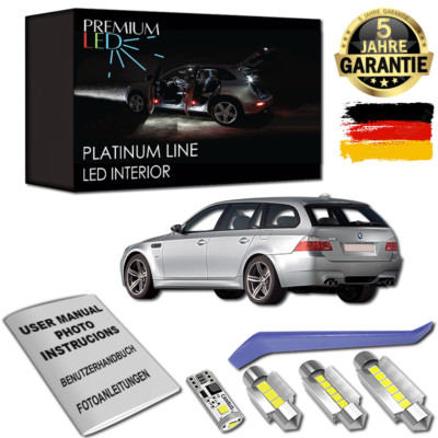 LED Innenraumbeleuchtung Premium Set für BMW 5er E61 Touring 18x LED CANBUS Weiß