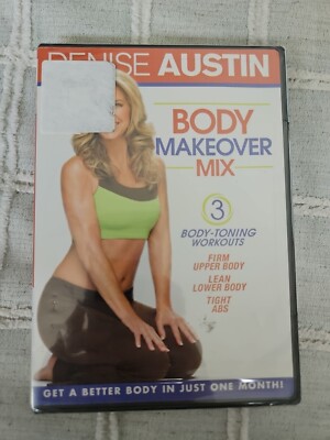 Denise Austin Body Makeover Mix DVD 2009 Full Screen SEALED NEW 3 Body Toning