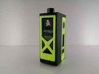 Stubby 21700 & 21700 X-Ray AIO Panels Full 3 Part Set 3D Printed in Neon Yellow.