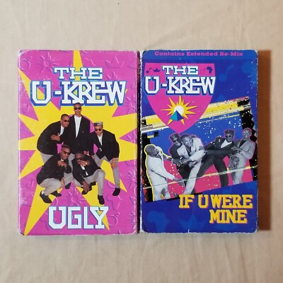 The U-Krew Lot 2 Cassingle Cassette Single Ugly If U Were Mine NOT CD 12'' Vinyl