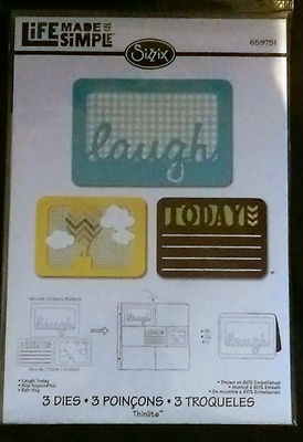 sizzix thinlits Stanzenset - Heute lachen - Racheal Bright - Leben leicht gemacht - UVP 20,99£