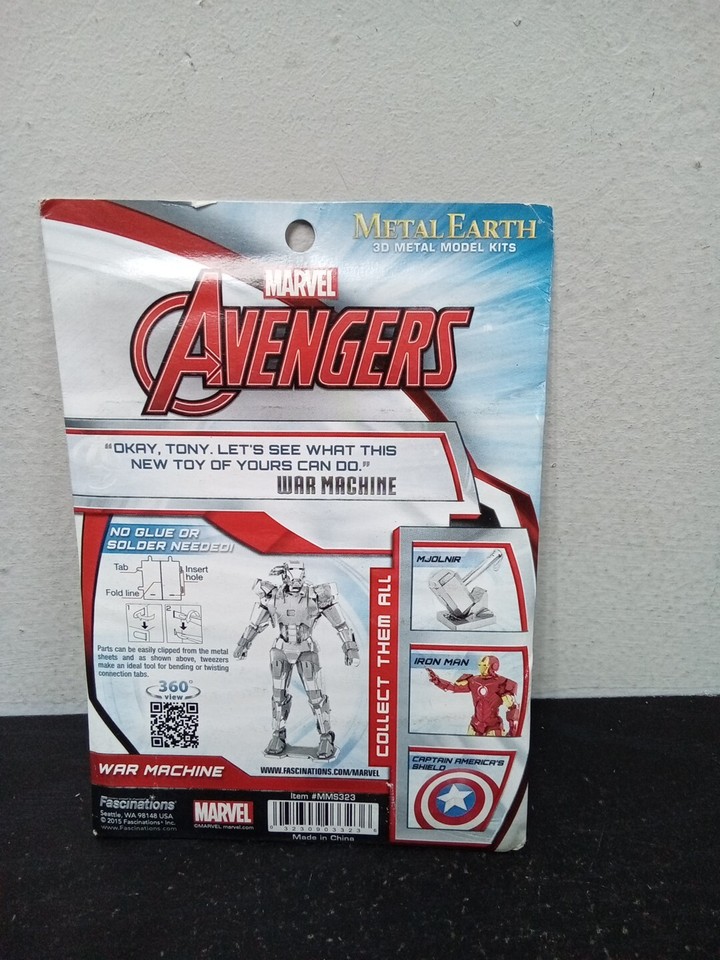 War Machine Marvel MMS323 Metal Earth 3D Model Kit | eBay