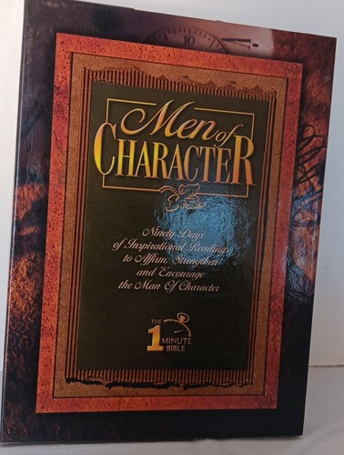 MEN OF CHARACTER: ONE-MINUTE BIBLE By Lawrence Kimbrough *Excellent Condition*