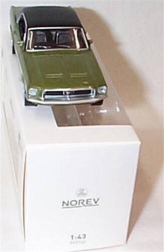 Ford Mustang Metallic Green Black Roof 1-43 scale new in box Norev - Picture 3 of 4