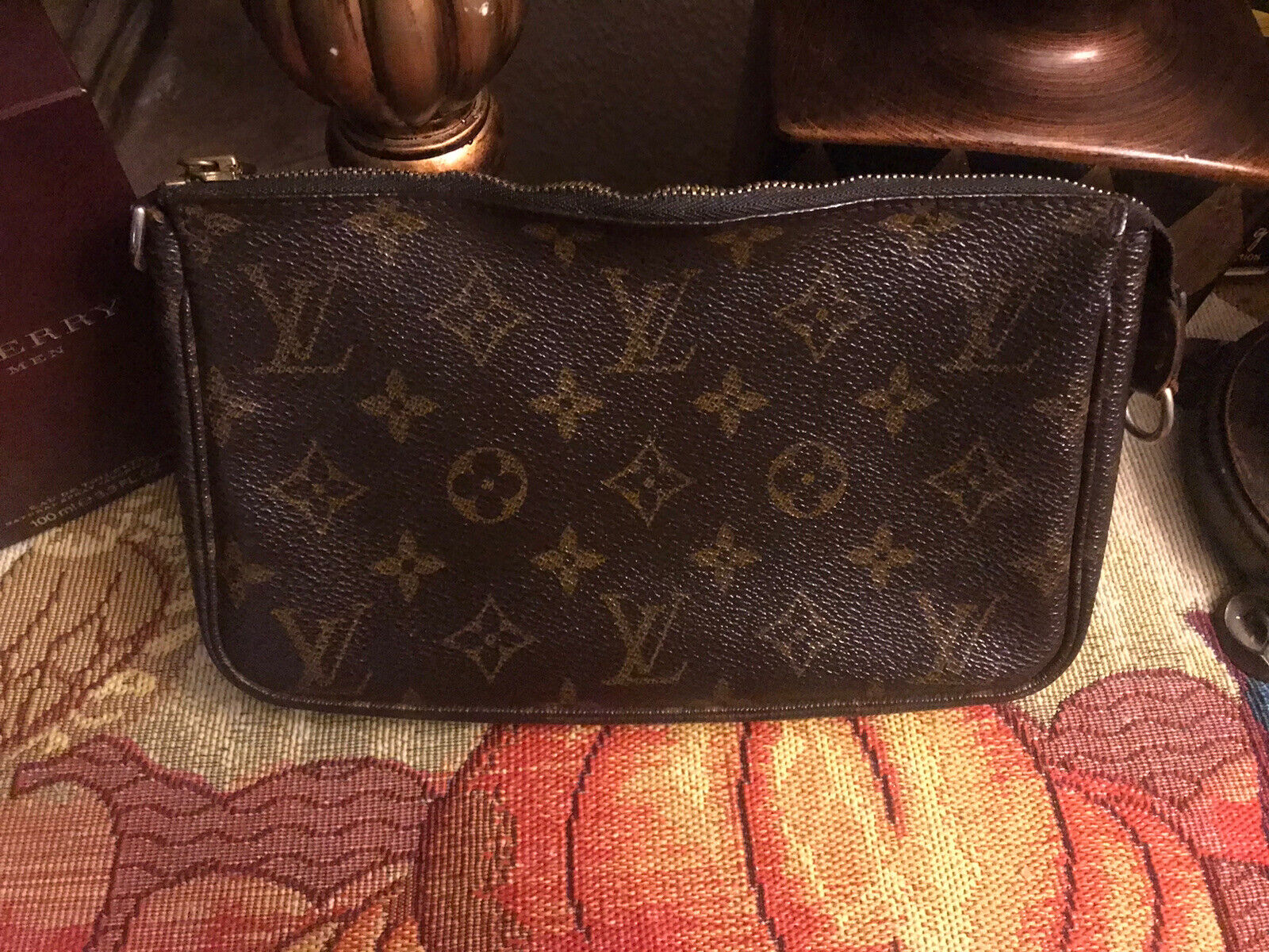 LOUIS VUITTON Monogram accessoire M51980 Small Handbag Brown Vintage O –  VintageShop solo