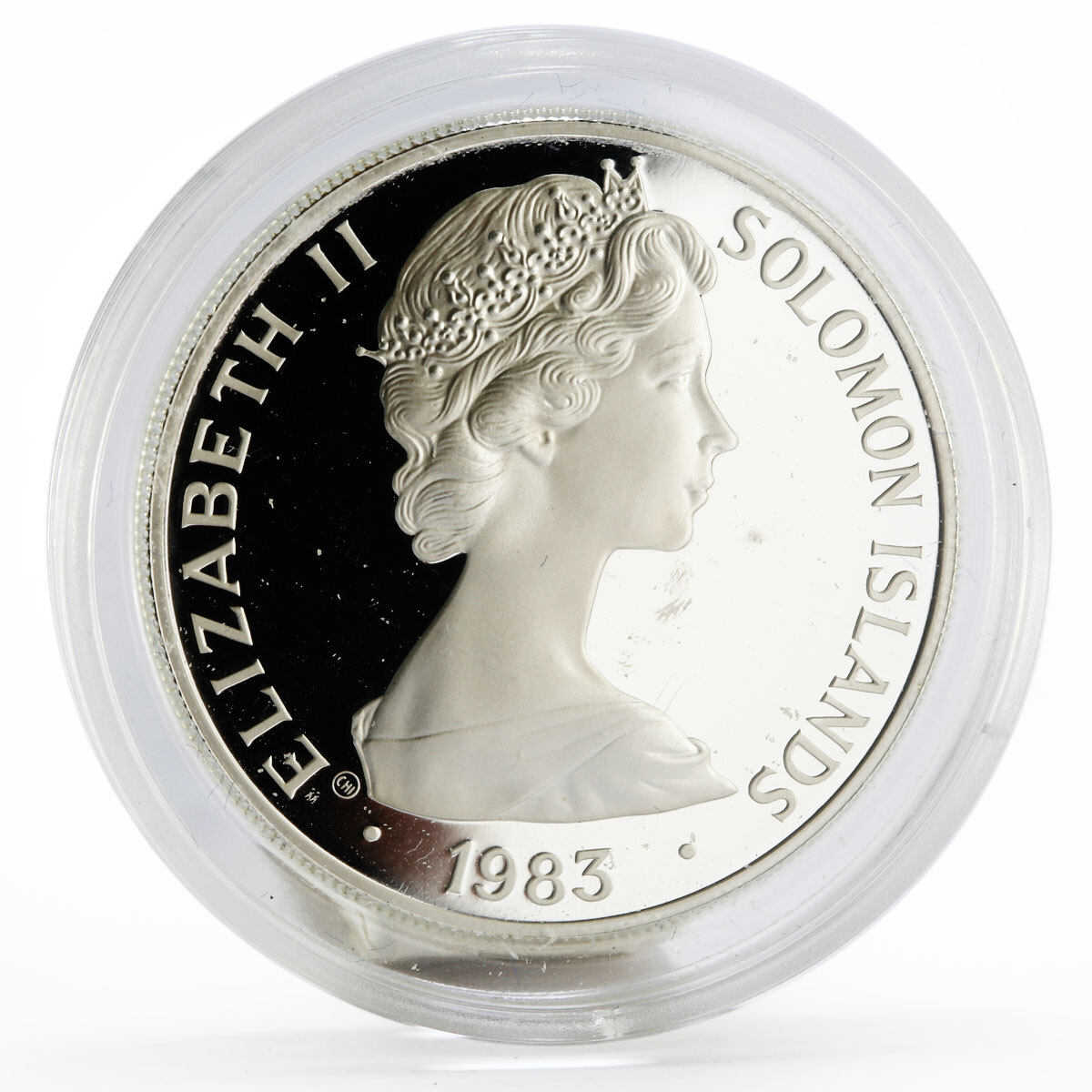 Solomon Islands 5 dollars International Year of Child proof silver