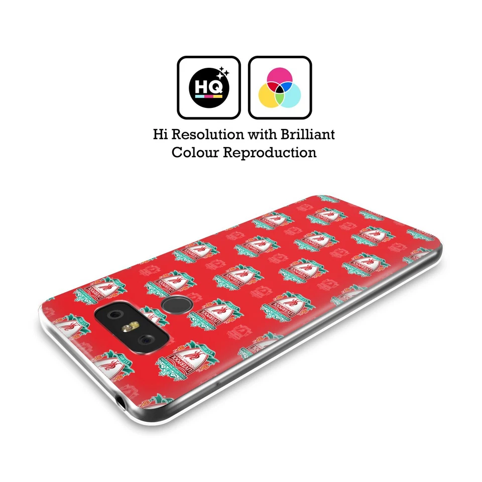 LIVERPOOL FC LFC CREST & LIVER BIRD PATTERNS SOFT GEL CASE FOR LG PHONES 1 - Image 2 of 4