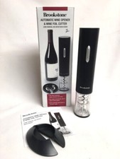 BROOKSTONE AUTOMATIC WINE OPENER  & FOIL CUTT...