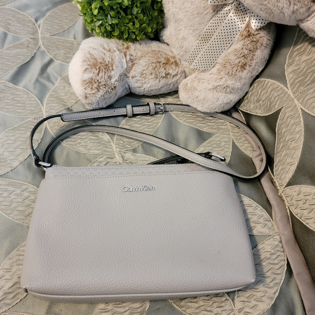 Elegant White and Gray Women\'s Calvin Klein Bag NEW CALVIN KLEIN WOMEN main image 2