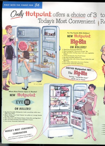 Vintage 1956 HOTPOINT APPLIANCE Dealer Franchise Brochure Advertising Huge 16pg - Foto 8 di 16